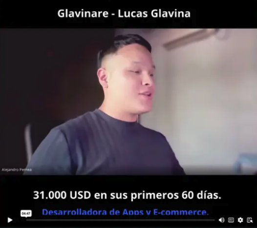 Caso de éxito — Glavinare, +31.000 USD en sus primeros 60 días